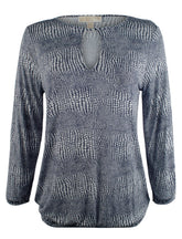 MICHAEL Michael Kors Womens Zephyr Peasant Top True Navy XS